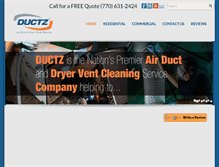 Tablet Screenshot of ductzatlanta.com